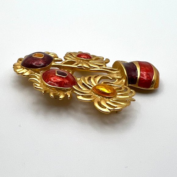 YSL for Avon Van Gogh Sunflowers Brooch - Picture 3 of 6